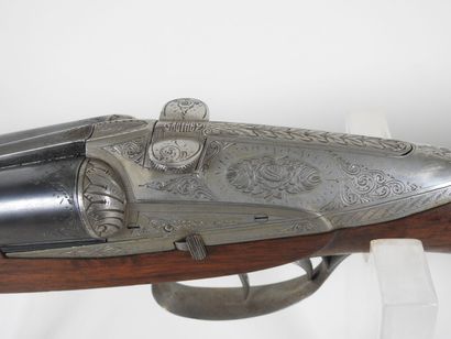 Fusil de chasse de marque GAUTHEY à canons...