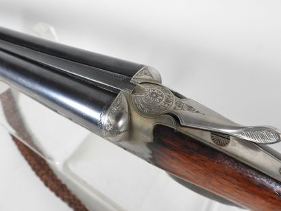 Fusil d'artisan stéphanois à canons juxtaposés,...