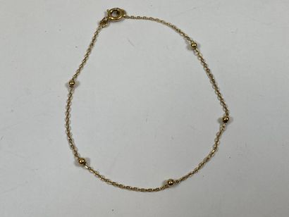 Bracelet in 18K yellow gold with small balls.

Weight...