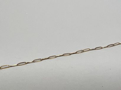 Yellow gold bracelet 18K with oval mesh.

Weight...