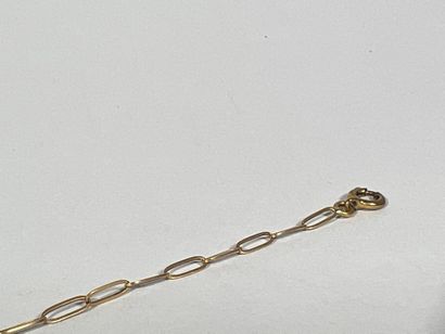Yellow gold bracelet 18K with oval mesh.

Weight...