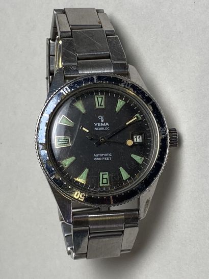 YEMA.

Men's wristwatch in steel, model 