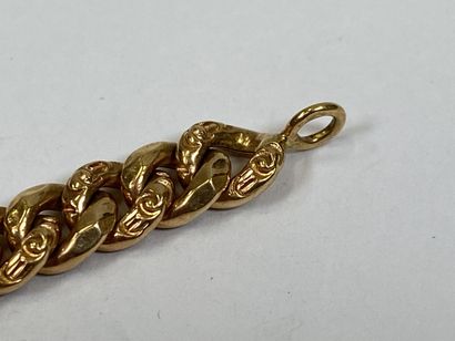 Bracelet in 18K yellow gold with gourmette...