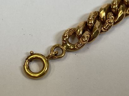 Bracelet in 18K yellow gold with gourmette...