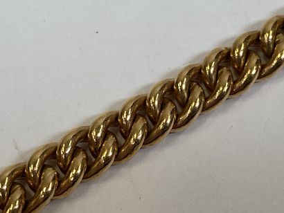 Bracelet in 18K yellow gold with gourmette...
