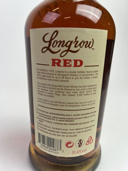 WHISKY. Longrow 15 years. Pinot Noir Cask...