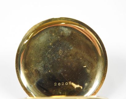 ZENITH.
Pocket watch in 18K yellow gold,...