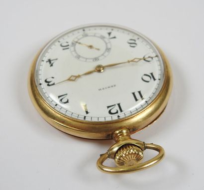 ZENITH.
Pocket watch in 18K yellow gold,...