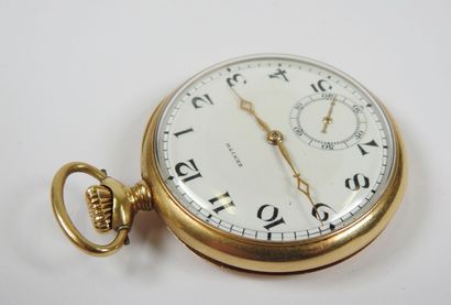 ZENITH.
Pocket watch in 18K yellow gold,...