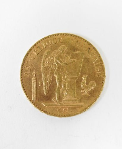 20 franc gold coin, Genie, 1896 A.