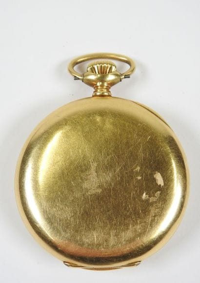 ZENITH.
Pocket watch in 18K yellow gold,...