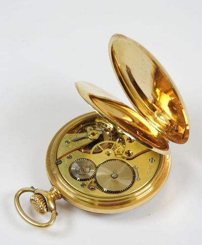 ZENITH.
Pocket watch in 18K yellow gold,...