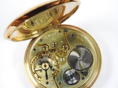ZENITH.
Pocket watch in 18K yellow gold,...