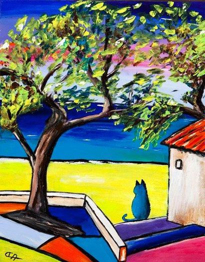 DELOS Chantal
Le casot du racou et le chat...