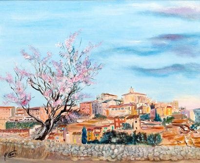 COMTE-LADET Yvette
Amandier en fleurs Huile...