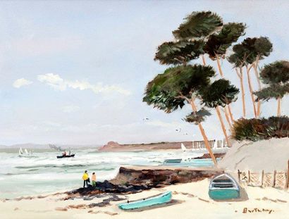 BARTHELEMY Gérard
Plage près du Croisic Huile...