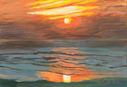 BALLADIN Luigina
Coucher de soleil Huile...