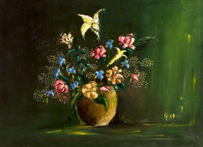 FIOUX Anne
Bouquet Vert Huile sur toile et...