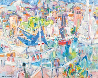 SCHURR Claude
Le voile bleu, Cannes Huile...