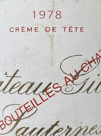 SAUTERNES. Château Gilette. Crème de Tête....