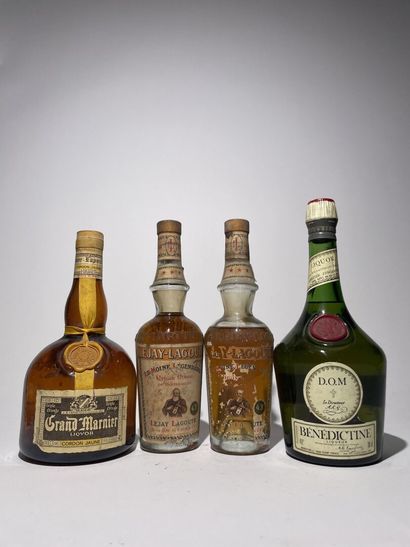 Lot of spirits :
- BRANDY OF MARC. Lejay...
