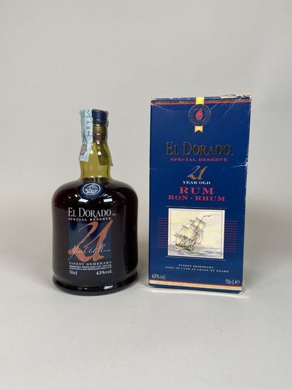 RUM. El Dorado. 21 years Special Reserve....