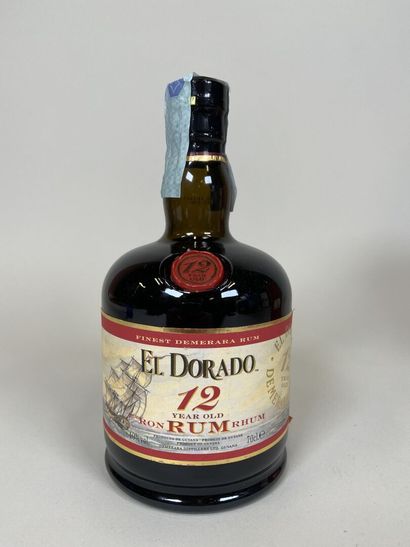 RUM. El Dorado. 12 years. 40%.