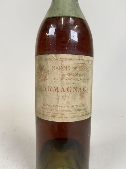 ARMAGNAC. Manor of Bérraut by Condom. Comte...