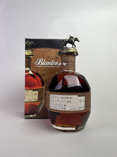 BOURBON. Blanton's. Straight From The Barrel....