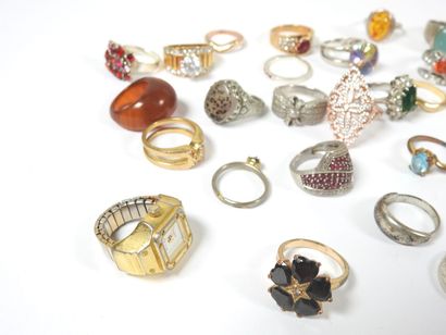 Ensemble de bagues fantaisie, certaines en...