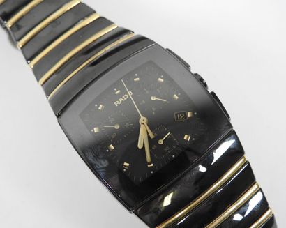 RADO.
Chronograph wristwatch in black ceramic...