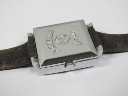 MORTIMA.
Men's wristwatch, rectangular steel...