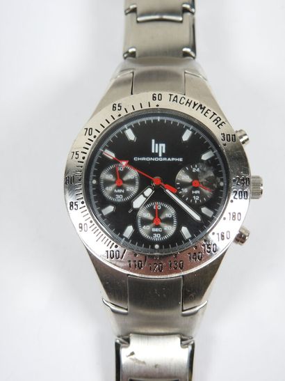 LIP.
Men's chronograph wristwatch in steel,...