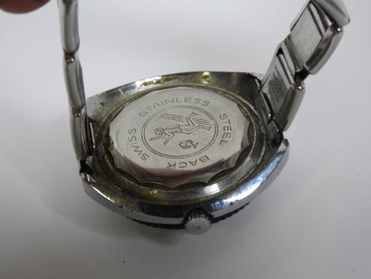 BASIS.
Diving wristwatch in steel, mechanical...