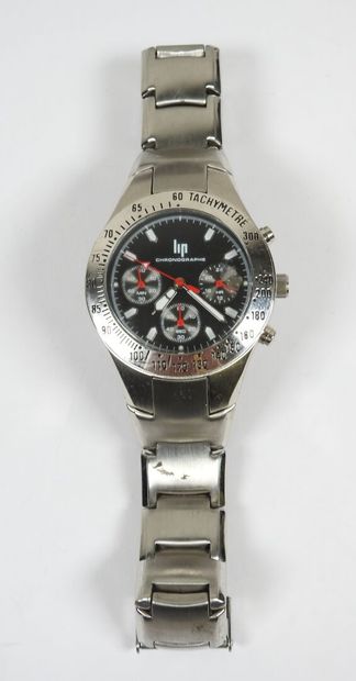 LIP.
Men's chronograph wristwatch in steel,...