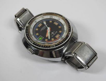 BASIS.
Diving wristwatch in steel, mechanical...