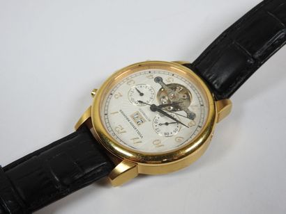 VUILLEMAIN REGNIER.
Men's chronograph wristwatch...