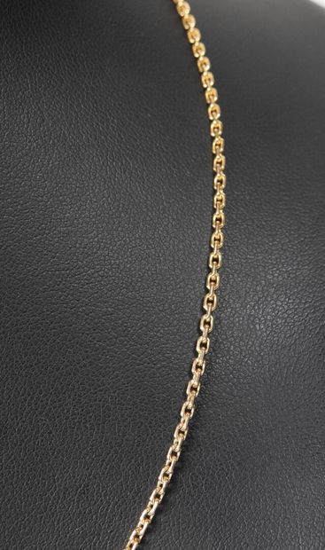 Chaine de cou en argent à maille forçat.
Poids...