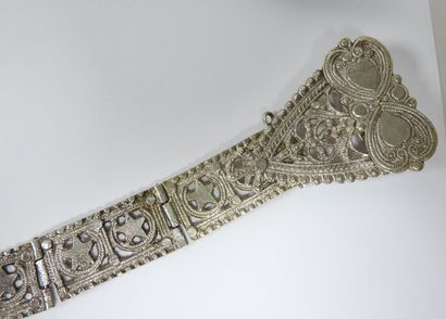 Afrique XXe.
Lot de bijoux berbère en argent...