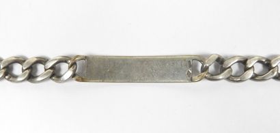 Gourmette patronymique de dame en argent...