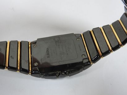 RADO.
Chronograph wristwatch in black ceramic...