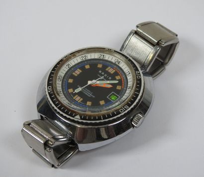 BASIS.
Diving wristwatch in steel, mechanical...