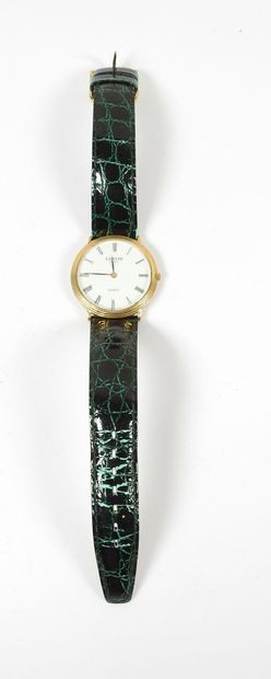 LANVIN.
Montre-bracelet en acier et métal...