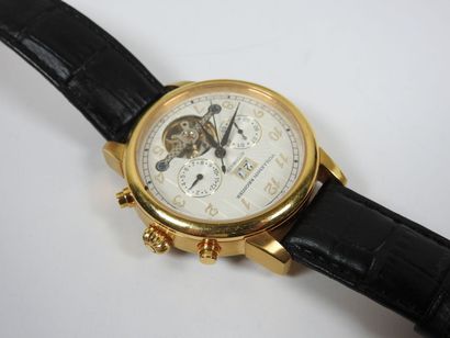VUILLEMAIN REGNIER.
Men's chronograph wristwatch...