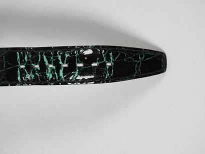 LANVIN.
Montre-bracelet en acier et métal...