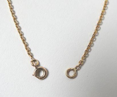 Chaine de cou en argent à maille forçat.
Poids...
