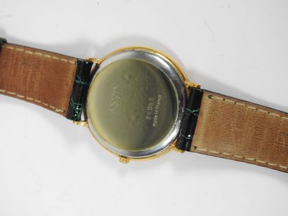 LANVIN.
Montre-bracelet en acier et métal...
