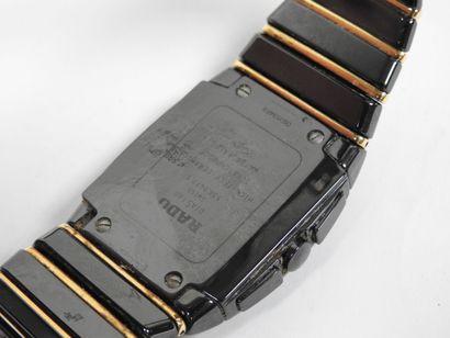 RADO.
Chronograph wristwatch in black ceramic...