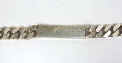 Gourmette patronymique d'homme en argent...