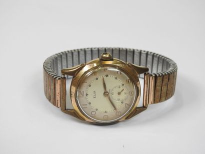 ELIX.
Men's wristwatch in steel and gilded...